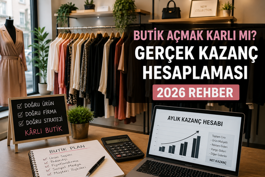Butik Açmak Karlı mı? Gerçek Kazanç Hesaplaması (2026 Rehber)