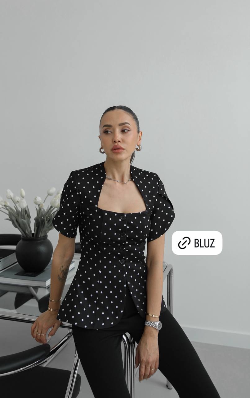 Yeni Sezon Puantiyeli Bluz